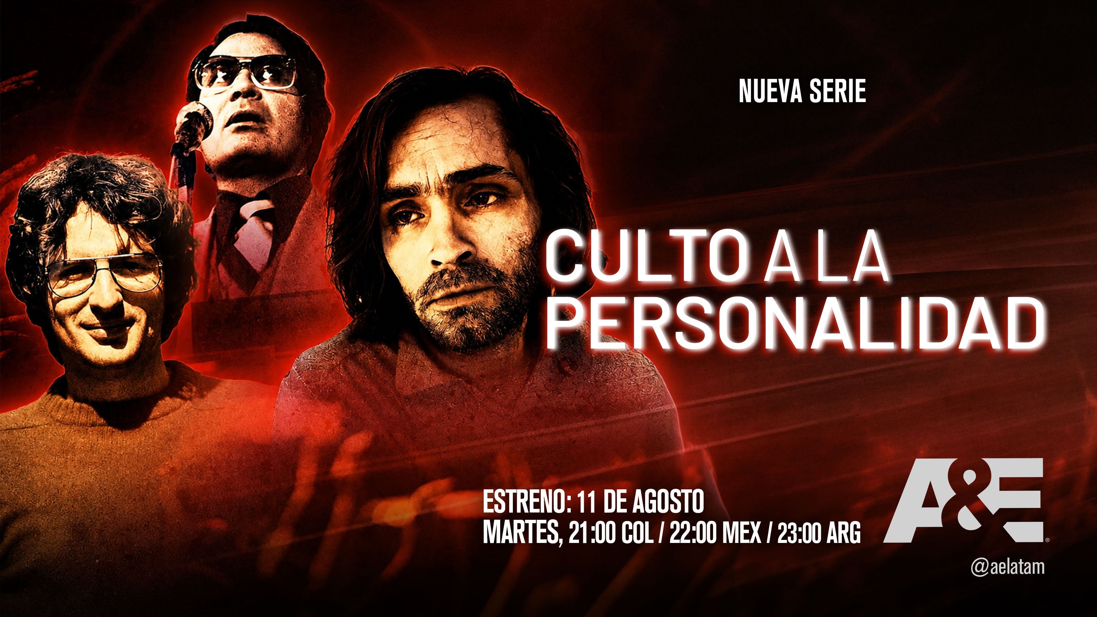 A&E ESTRENA “CULTO A LA PERSONALIDAD”, LA SERIE SOBRE LOS LÍDERES DE SECTA MÁS SINIESTROS DE LA HISTORIA