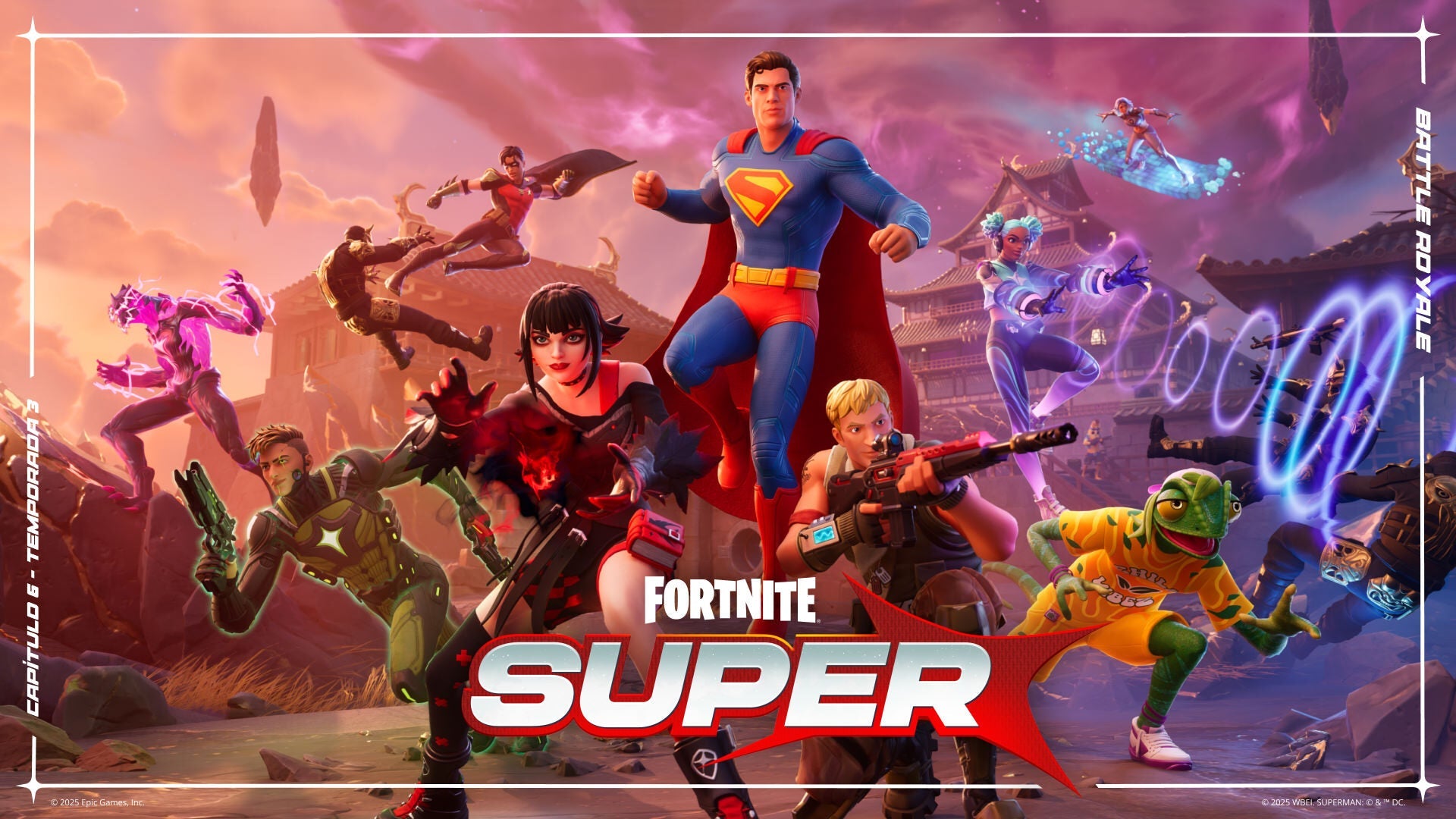 Fortnite Battle Royale Capítulo 6 Temporada 3: Super y Fortnite OG Capítulo 1 Temporada 4.