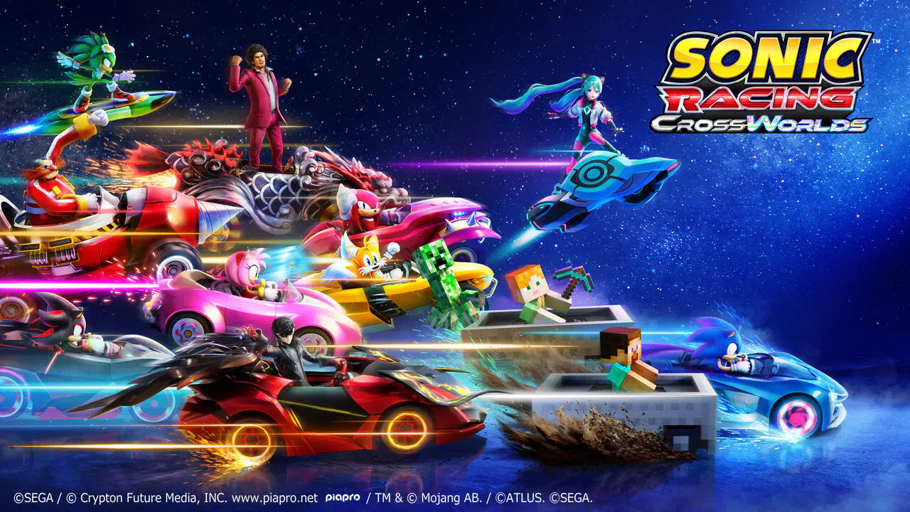 SEGA® lanza el nuevo tráiler de Sonic Racing: CrossWorlds™ con temática de PAC-MAN