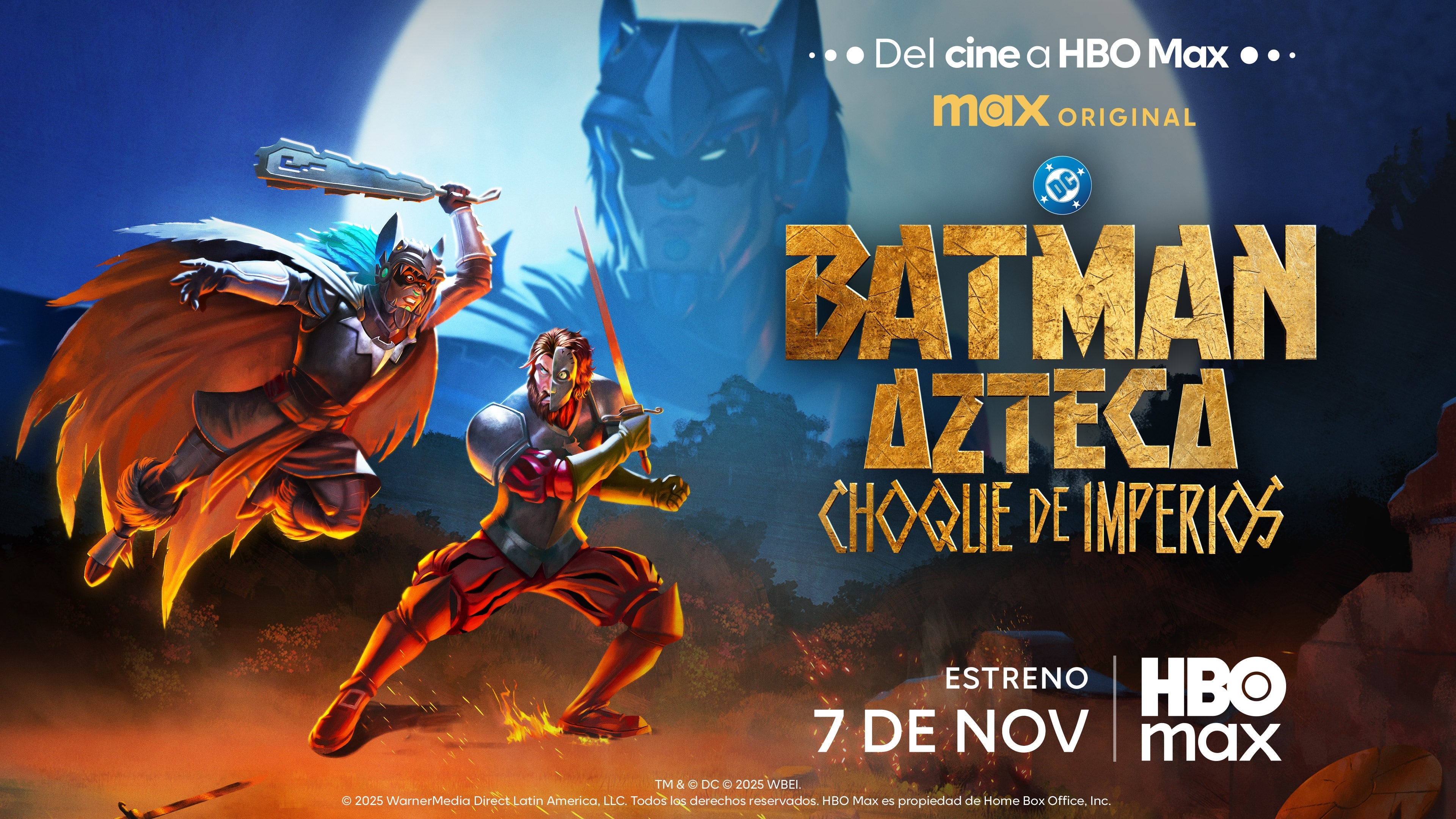 ‘BATMAN AZTECA: CHOQUE DE IMPERIOS’ LLEGA A HBO MAX EL 7 DE NOVIEMBRE