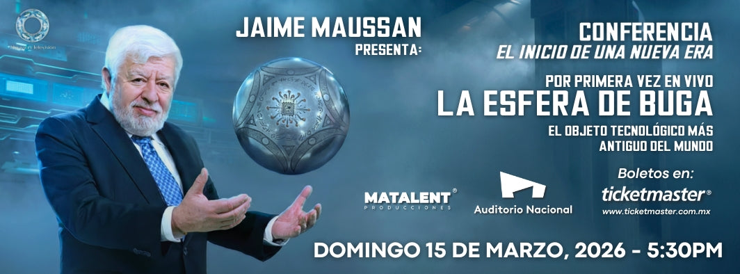DESDE AUDITORIO NACIONAL JAIME MAUSSAN INVITA A SU CONFERENCIA EL INICIO DE UNA NUEVA ERA