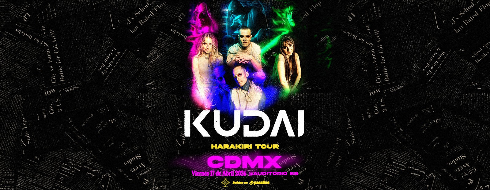 KUDAI regresa a los escenarios con el HARAKIRI TOUR a la CDMX