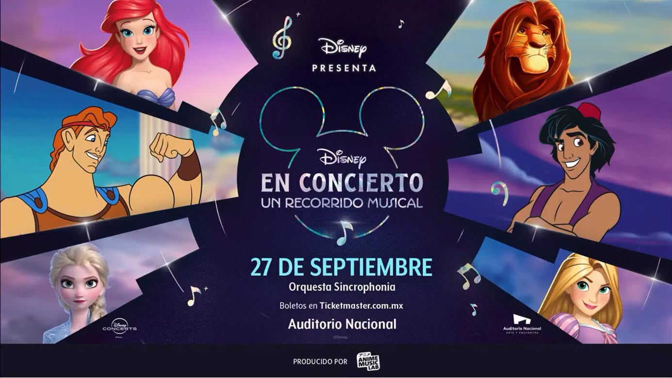 DISNEY EN CONCIERTO: UN RECORRIDO MUSICAL LLEGARÁ AL AUDITORIO NACIONAL EL PRÓXIMO 27 DE SEPTIEMBRE