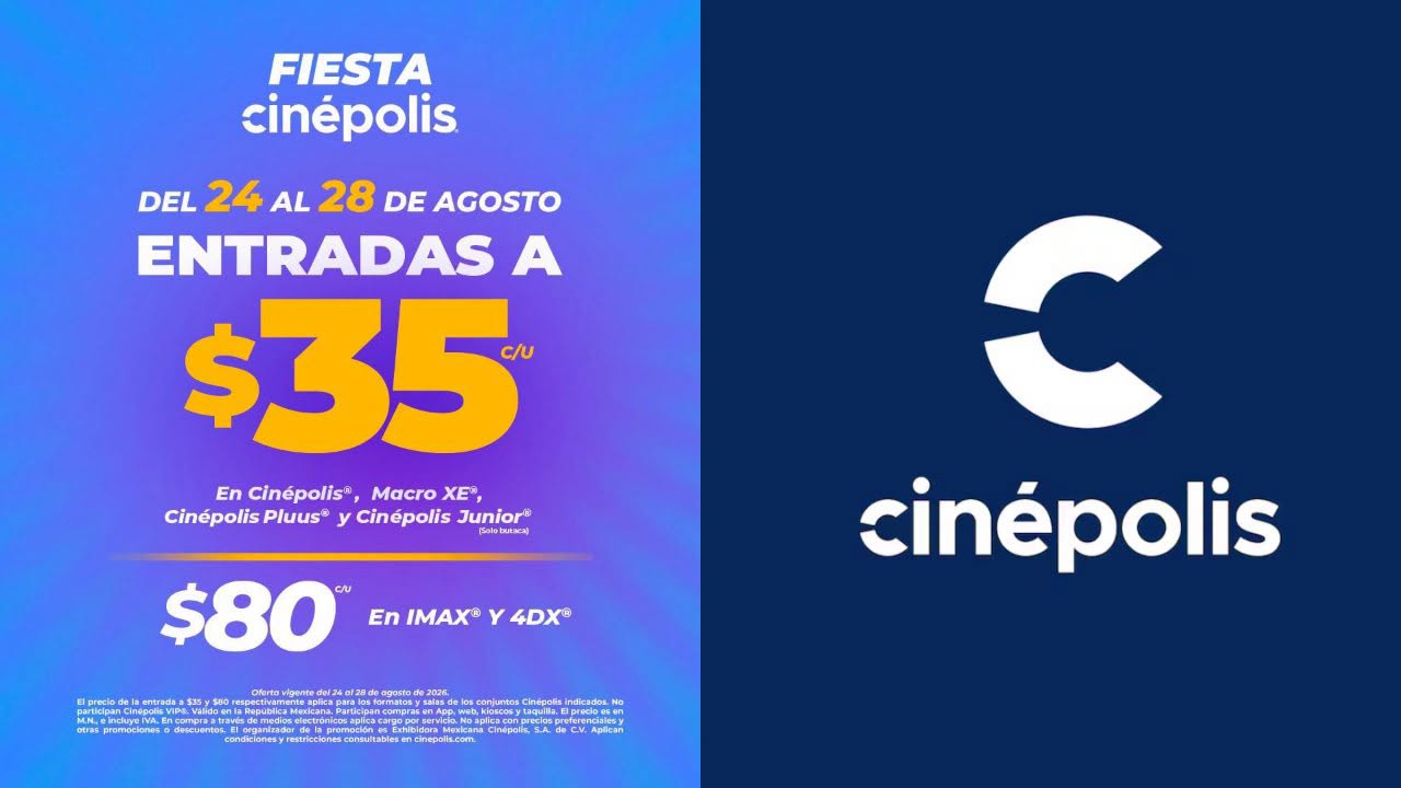 ¡Fiesta Cinépolis! Disfruta tus películas favoritas desde $35 del 24 al 28 de agosto