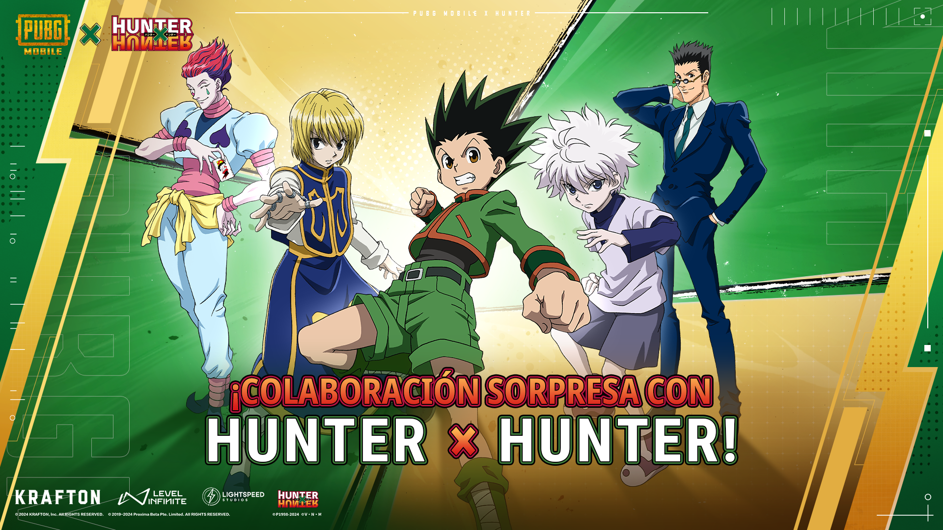 PUBG MOBILE se asocia con la popular serie de anime Hunter x Hunter