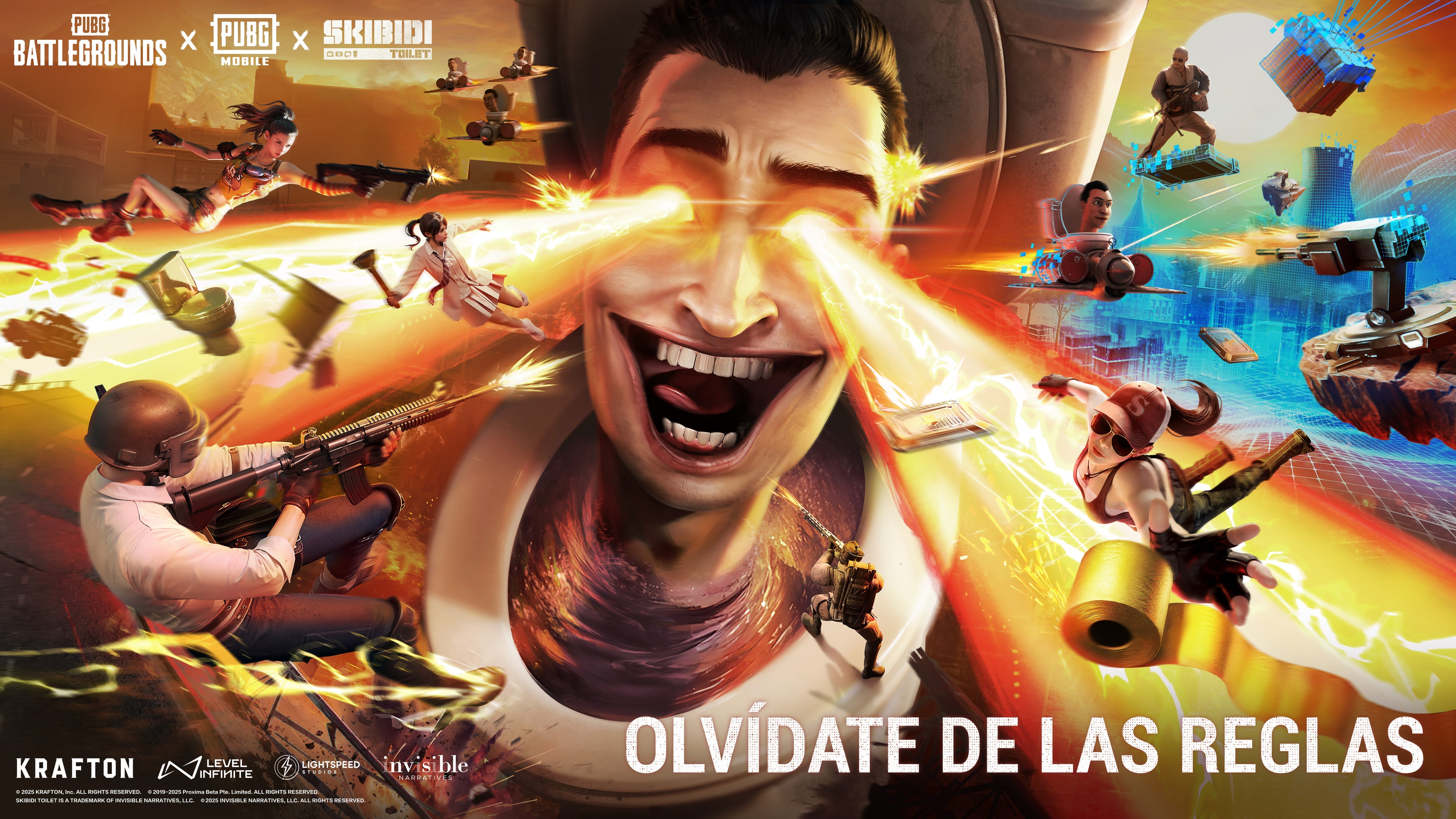 El fenómeno mundial Skibidi Toilet se une a PUBG y PUBG MOBILE para una colaboración llena de caos