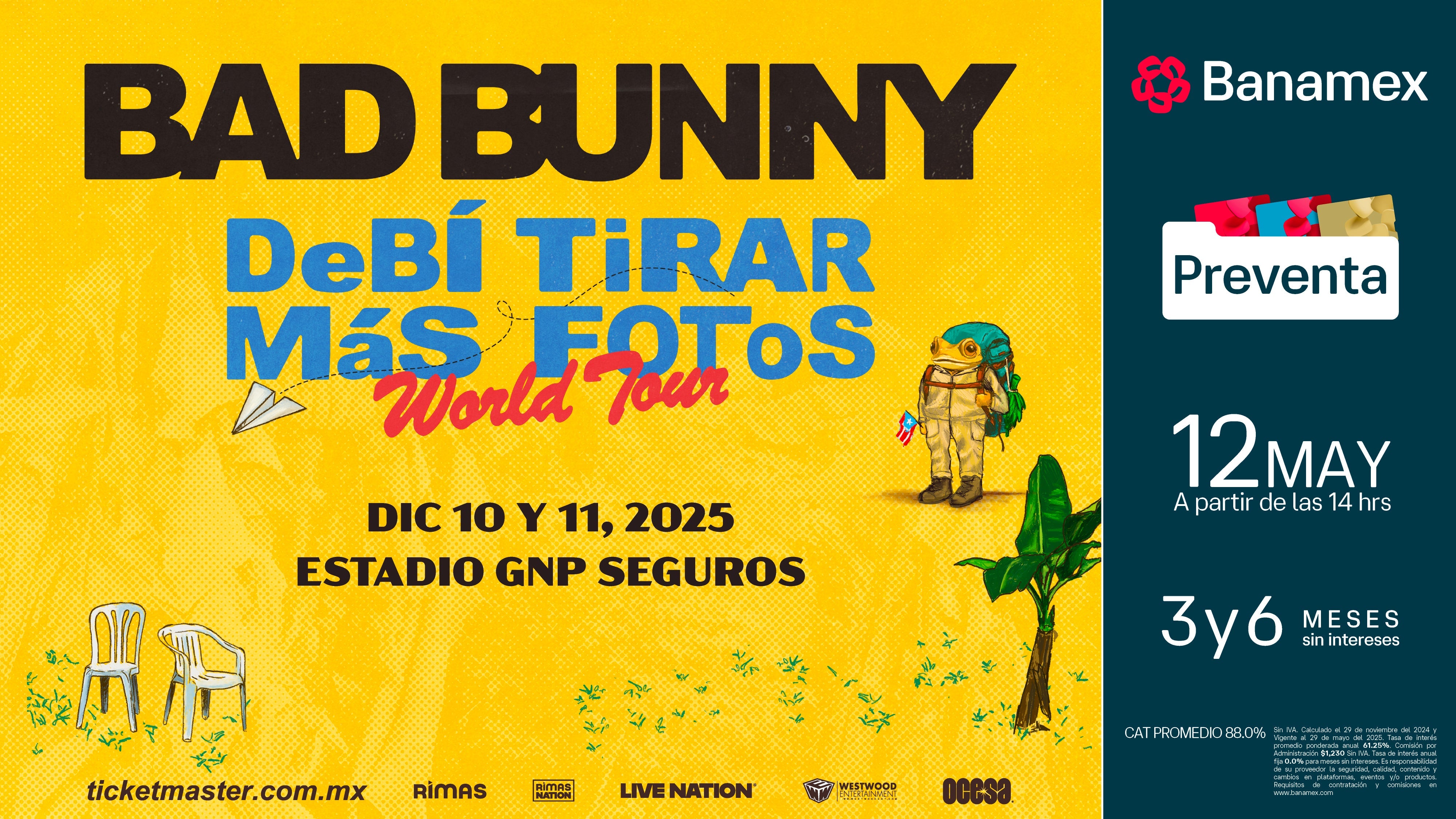 Bad Bunny reafirma su poder global con el esperado anuncio de su gira mundial DeBÍ TiRAR MáS FOToS World Tour
