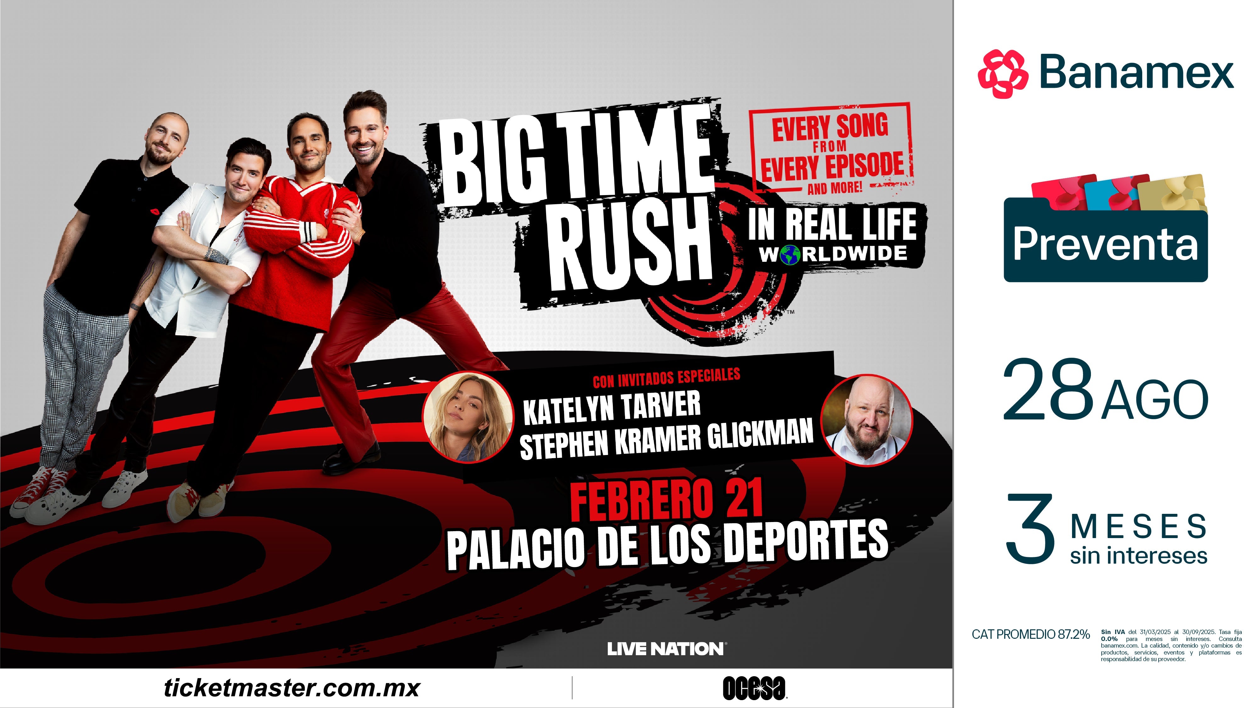 BIG TIME RUSH EXTIENDEN SU GIRA MUNDIAL IN REAL LIFE A 2026 CON NUEVAS FECHAS AGREGADAS EN MÉXICO, SUDAMÉRICA, HAWÁI, AUSTRALIA Y EAU