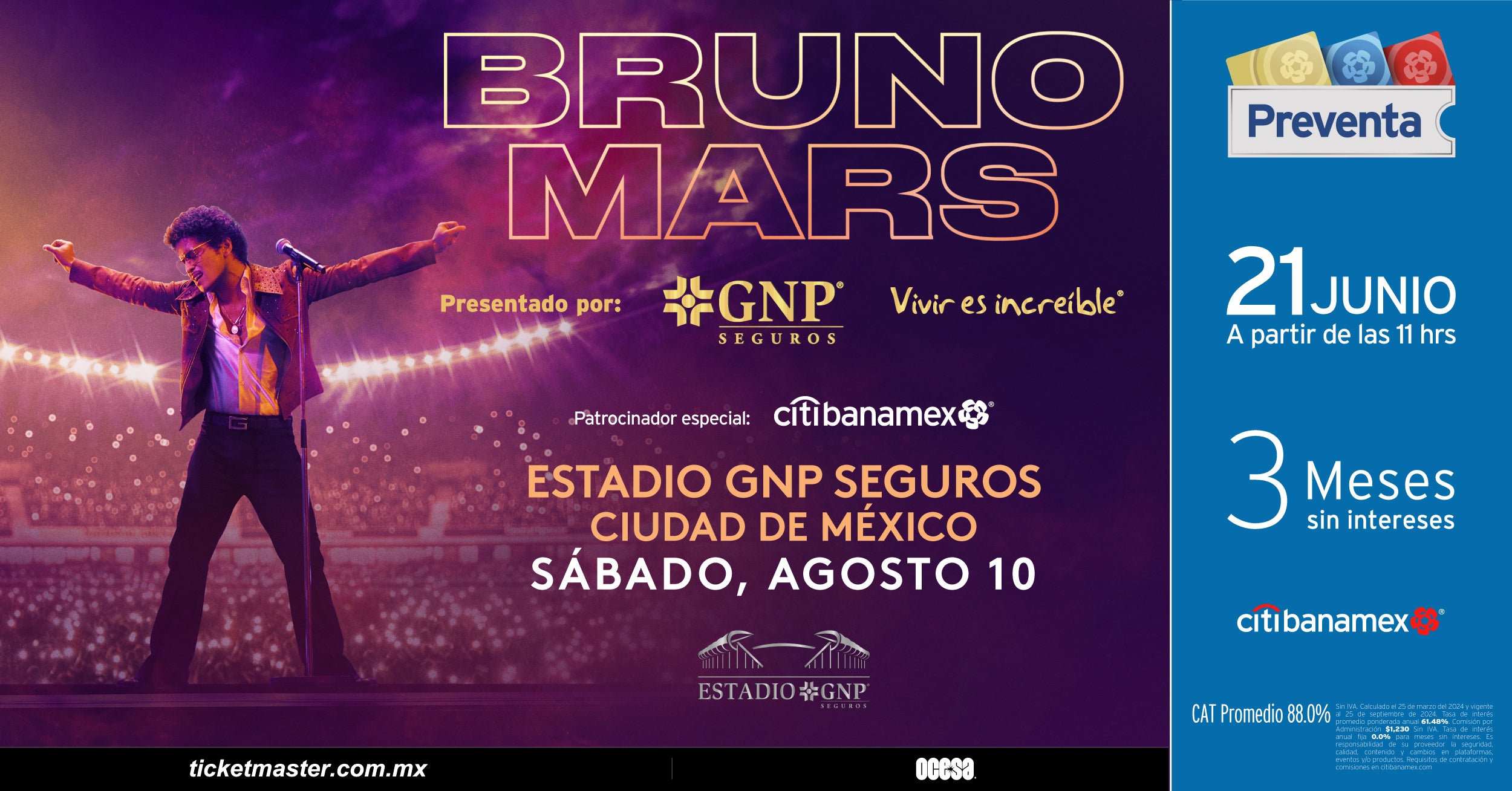 ¡Bruno Mars de vuelta en México!