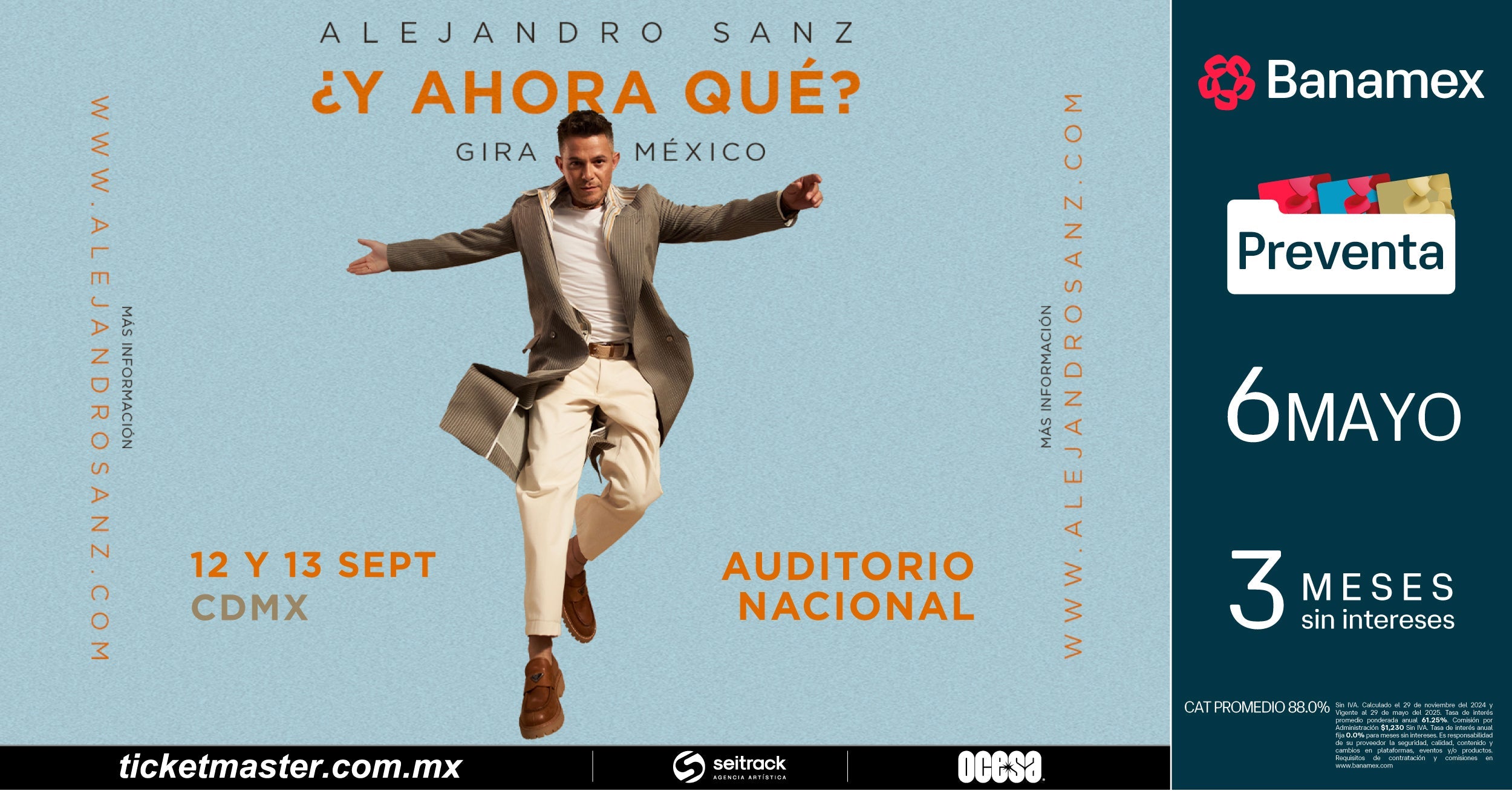 Alejandro Sanz elige a México para presentar su nueva gira