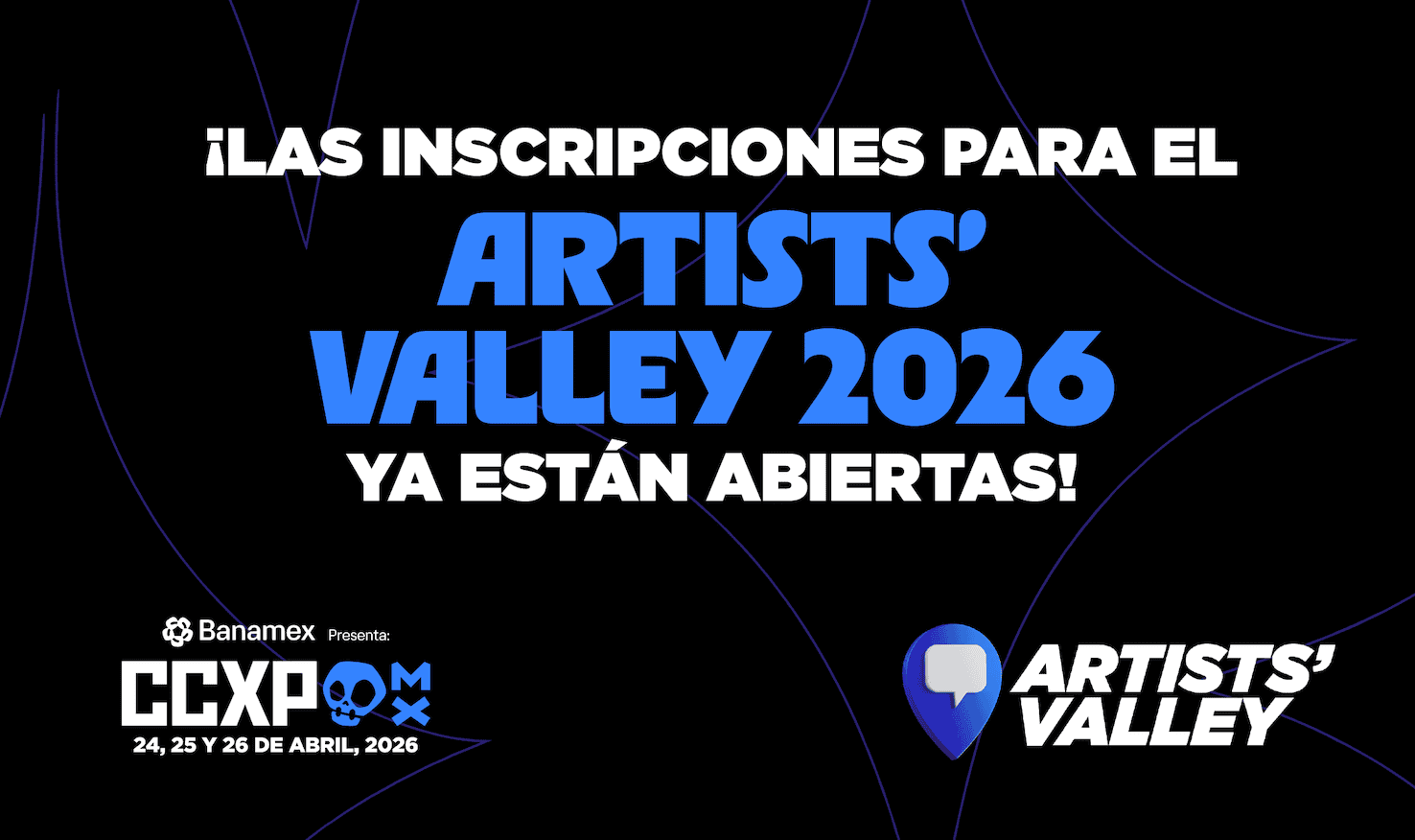 Los elegidos del multiverso: CCXPMX26 presenta a los participantes del Artists’ Valley ✏️⚡