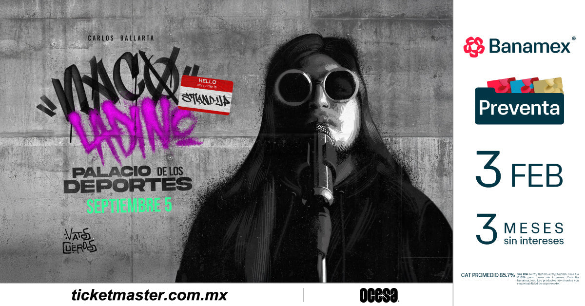 CARLOS BALLARTA HARÁ HISTORIA: NACO LADINO, EL PRIMER SHOW DE STANDUP EN CONQUISTAR EL PALACIO DE LOS DEPORTES