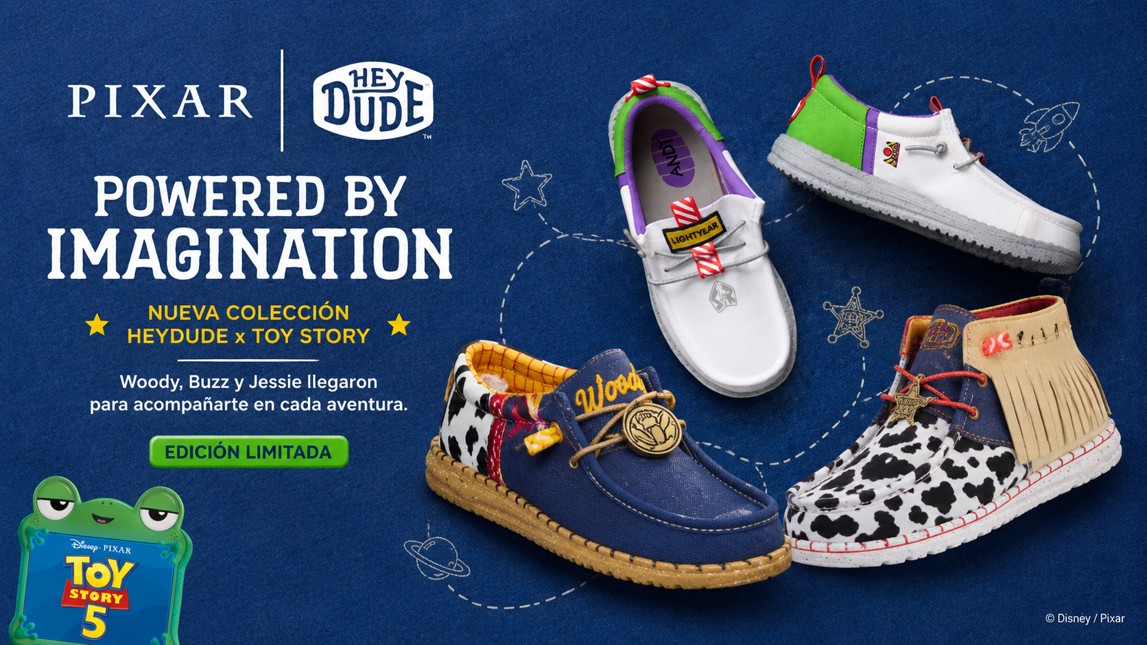 ¡Al infinito y más allá... pero con mucho estilo! HEYDUDE se une a Toy Story
