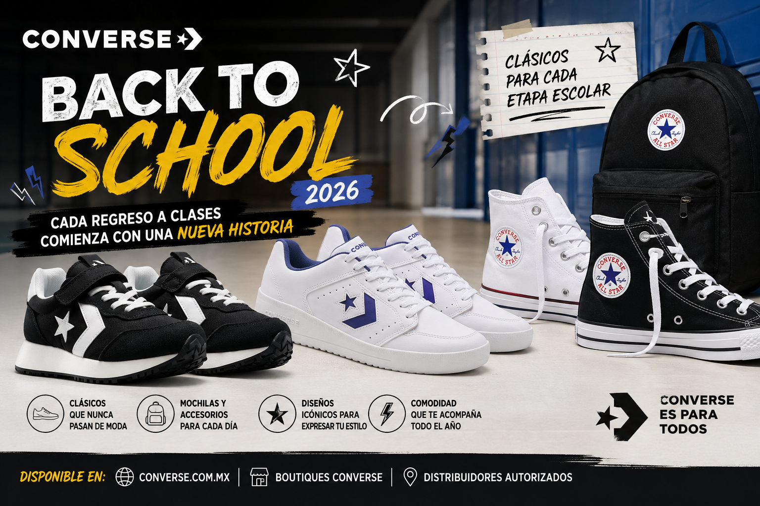 Converse presenta su colección Back to School 2026