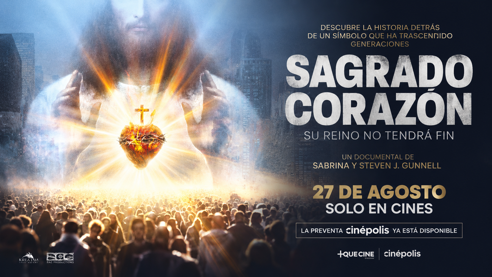 “Sagrado Corazón llega a Cinépolis +QUE CINE este 27 de agosto: preventa disponible”.