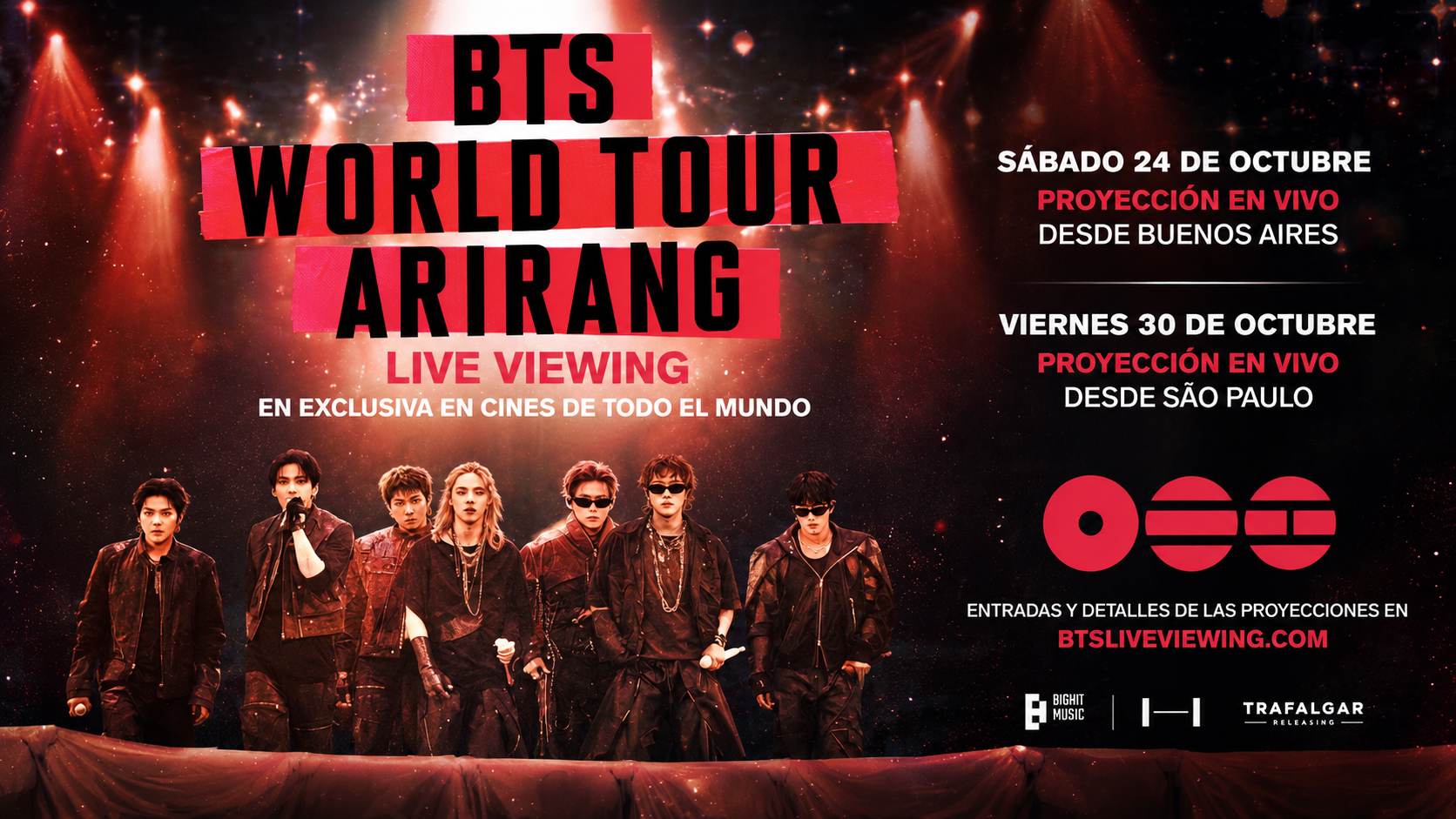 BTS WORLD TOUR ‘ARIRANG’IN BUENOS AIRES AND SÃO PAULO: LIVE VIEWING: llega a Cinépolis +QUE CINE