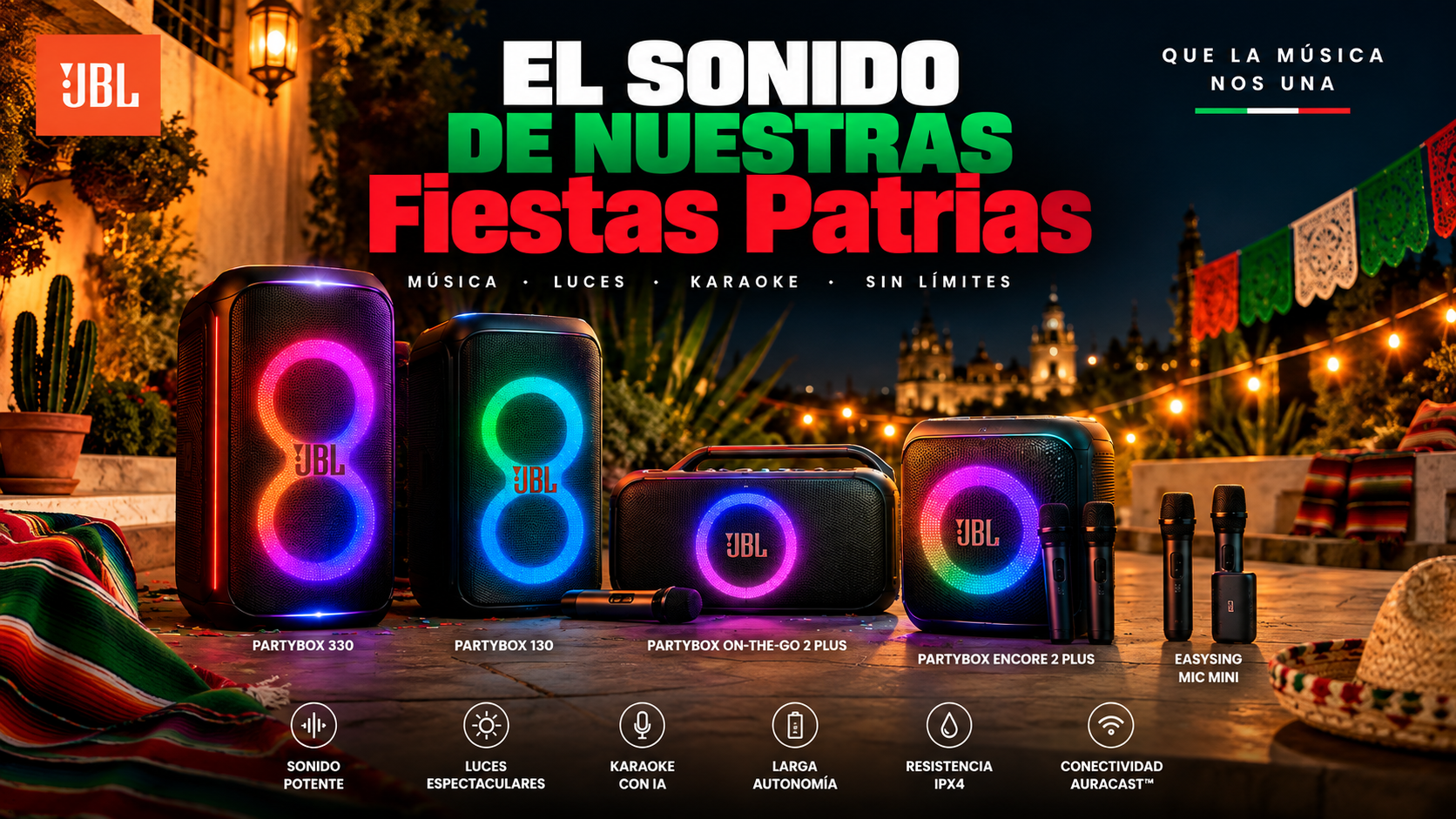 Una fiesta, mil maneras de vivirla: JBL pone ritmo a las celebraciones patrias