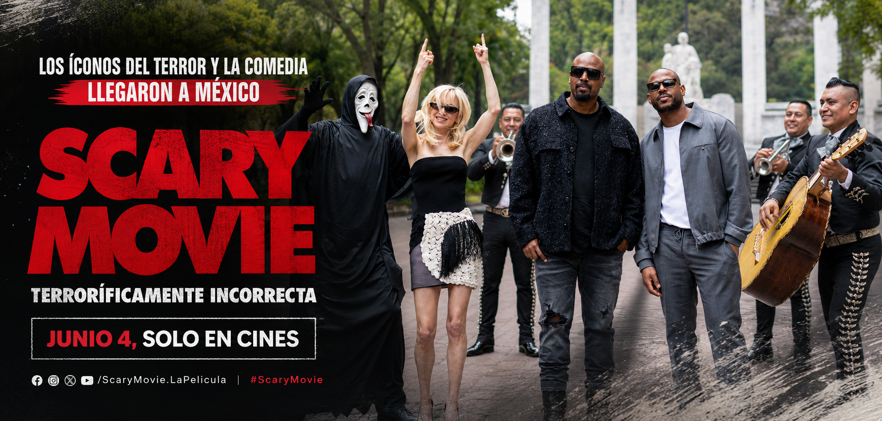 SCARY MOVIE: TERRORÍFICAMENTE INCORRECTA - EL ELENCO DE SCARY MOVIE LLEGA A LA CIUDAD DE MÉXICO