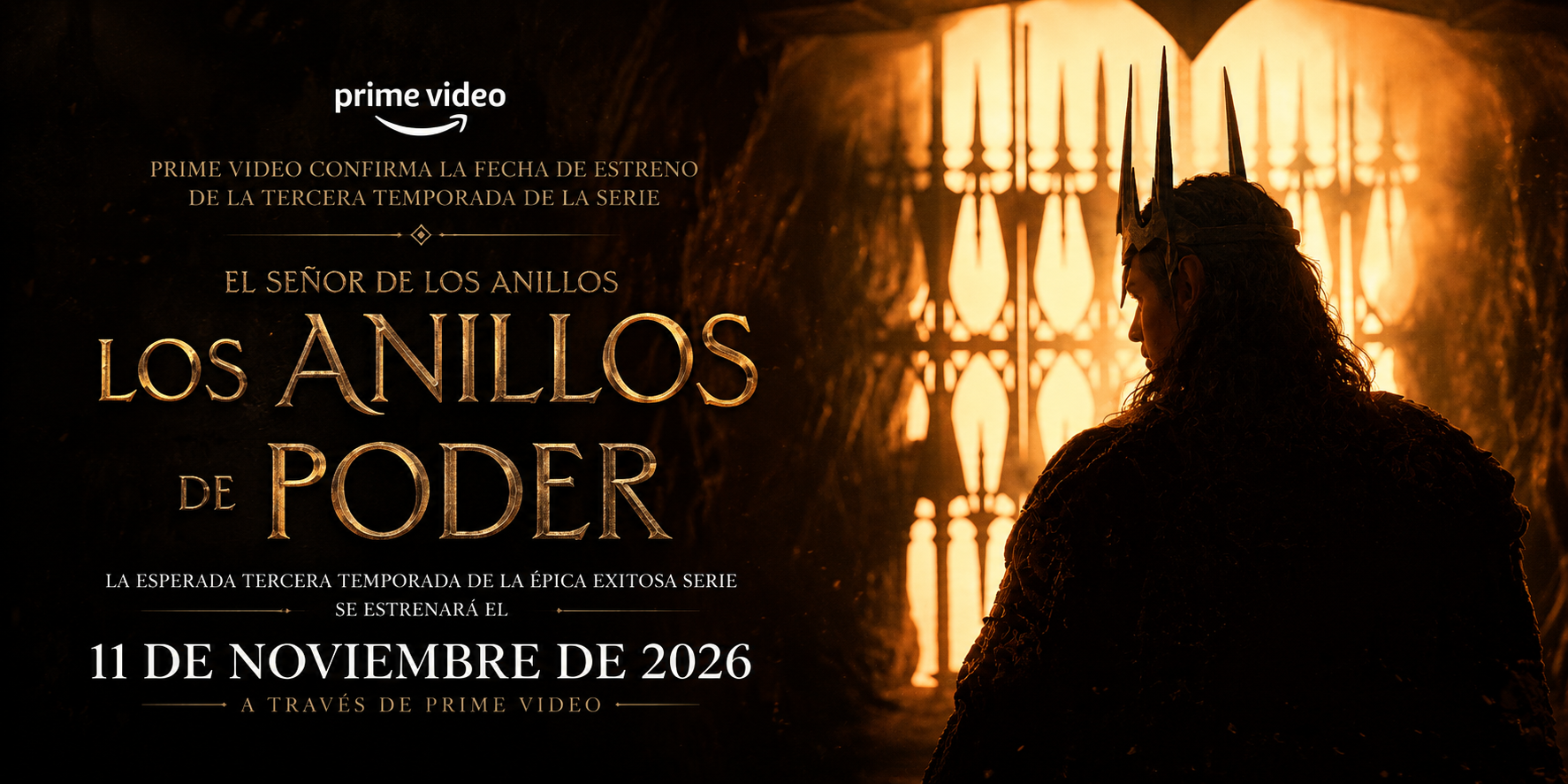 Prime Video confirma la fecha de estreno de la tercera temporada de la serie El Señor de los Anillos: Los Anillos de Poder