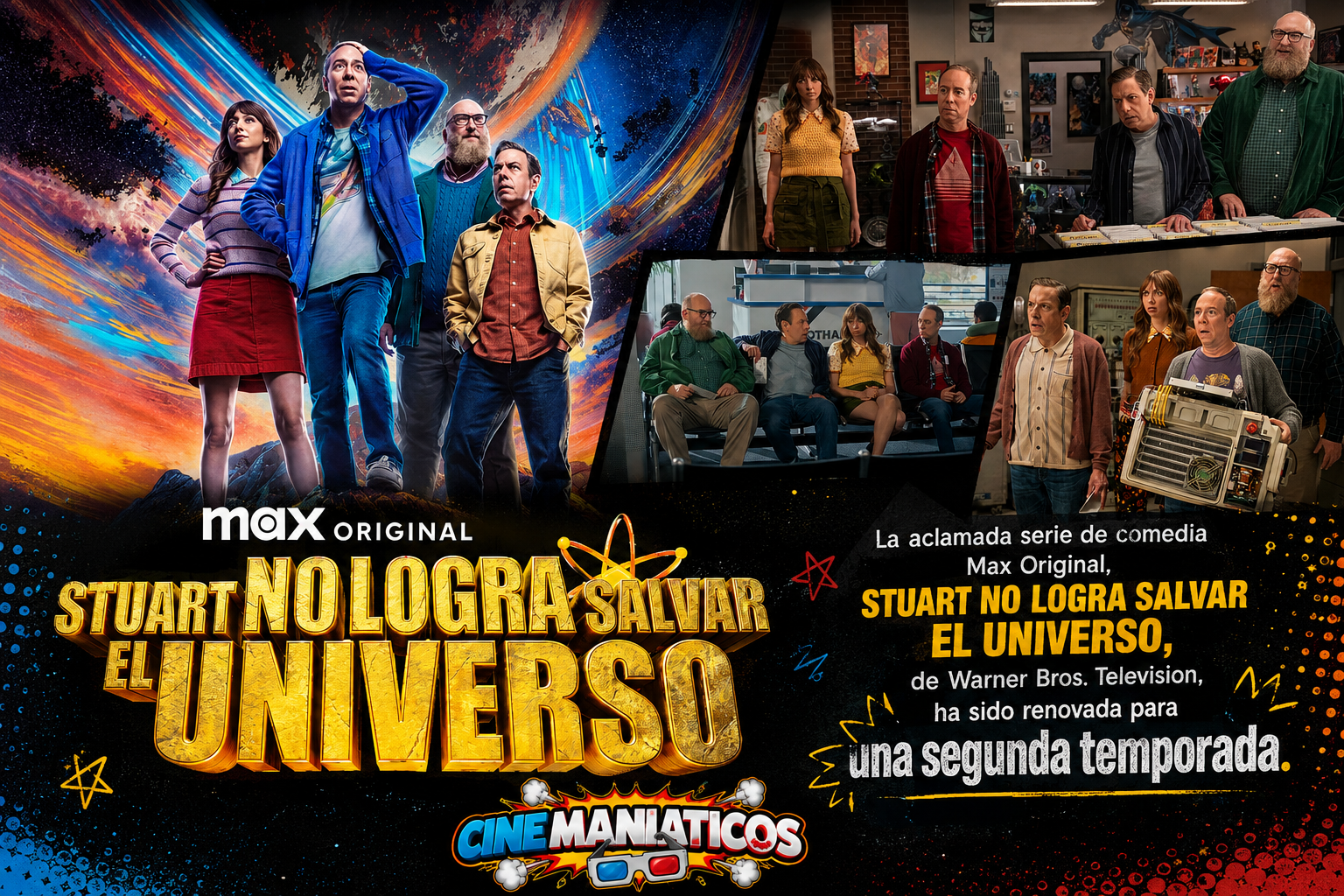 HBO MAX RENUEVA ‘STUART NO LOGRA SALVAR EL UNIVERSO’ PARA UNA SEGUNDA TEMPORADA