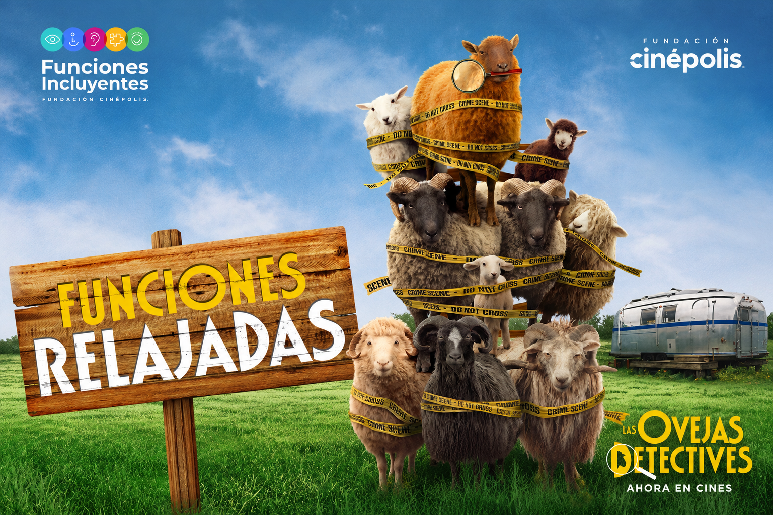 Ovejas Detectives llega a Cinépolis con Funciones Relajadas