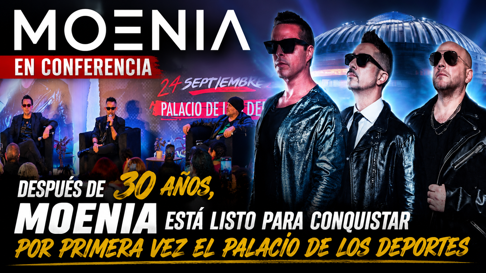 Después de 30 años, Moenia está listo para conquistar por primera vez el Palacio de los Deportes