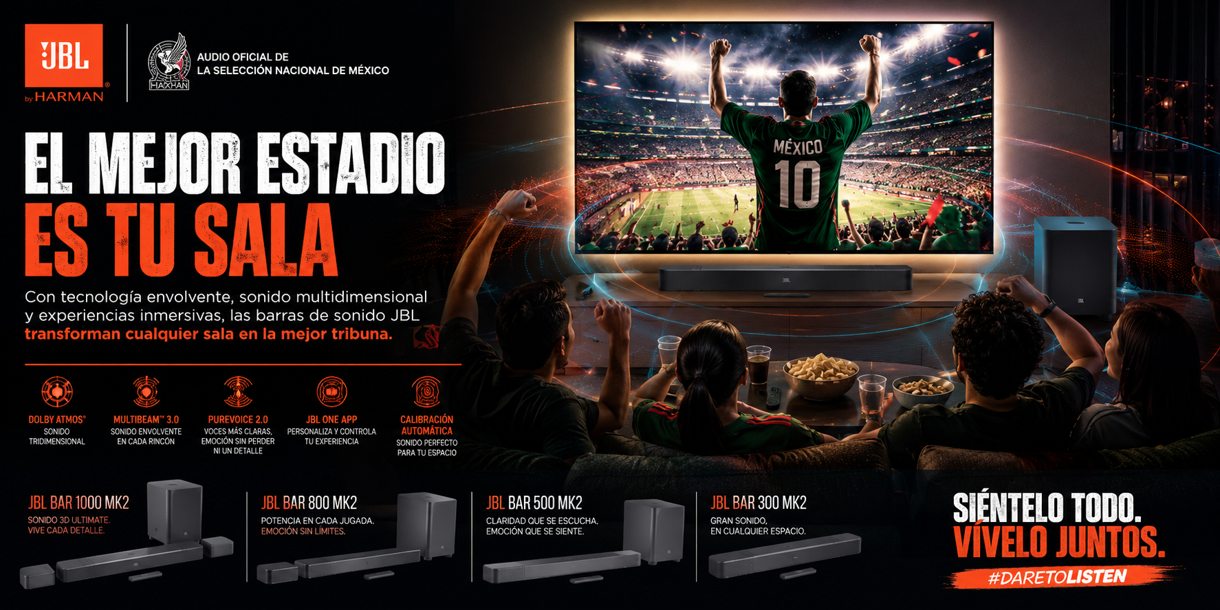 JBL invita a vivir la emoción de los grandes encuentros deportivos desde casa