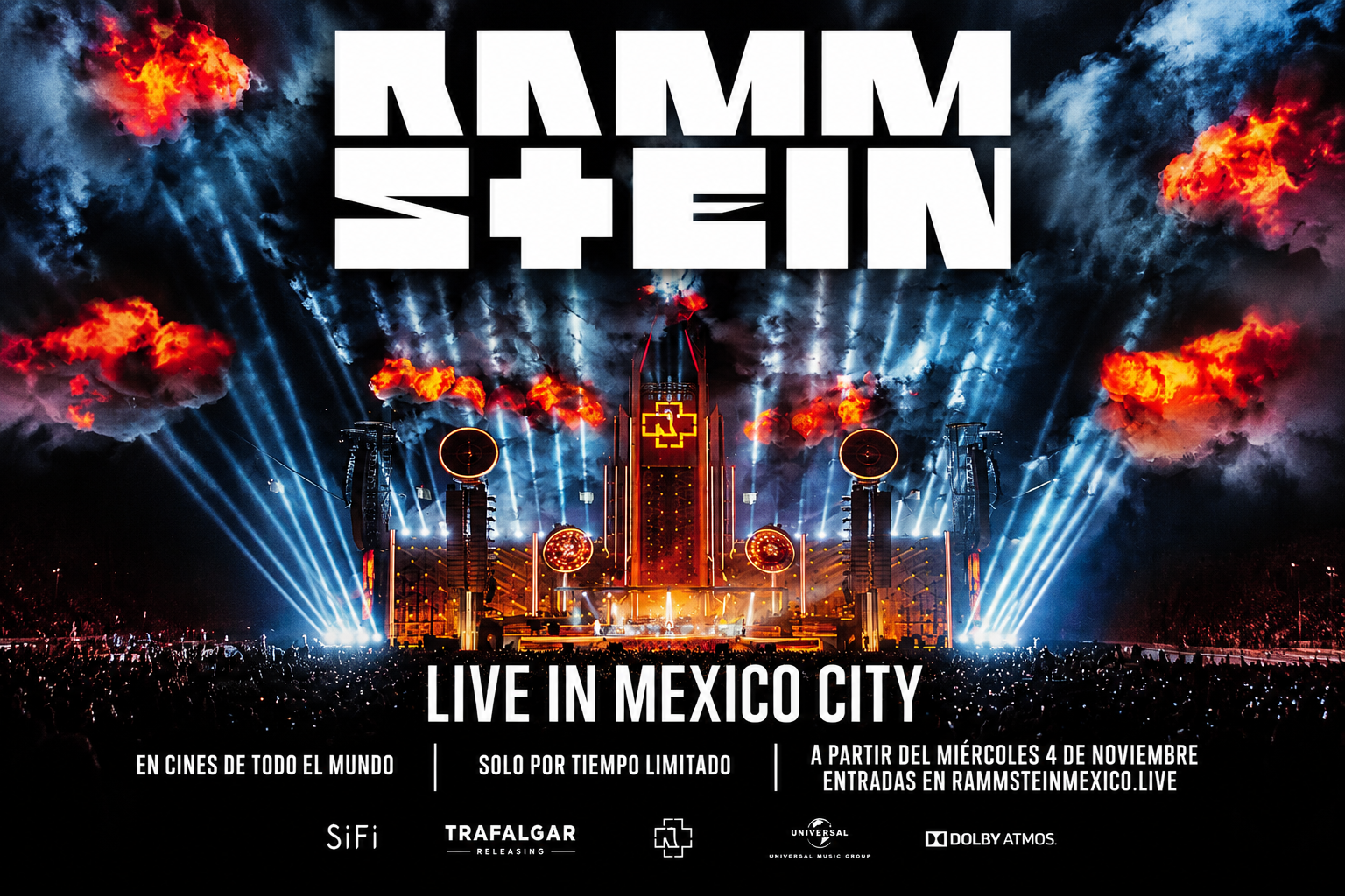 Rammstein incendia la pantalla grande: Live in Mexico City llegará a Cinépolis