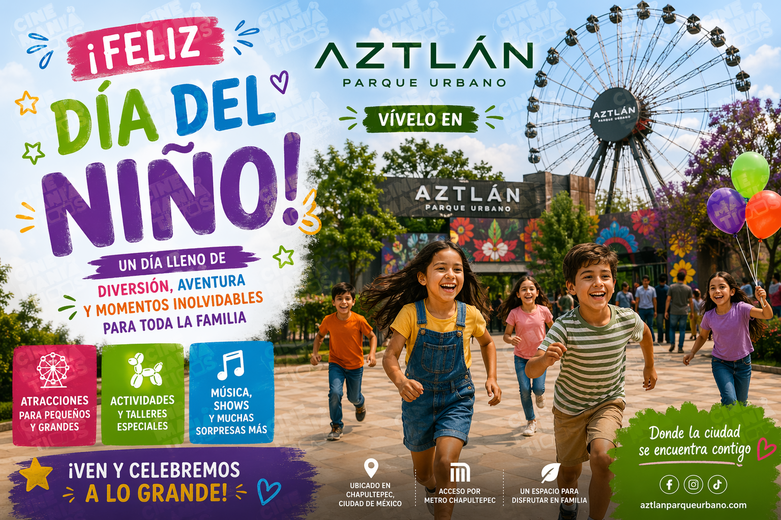 Aztlán convierte el Día del Niño y la Niña en una experiencia con premios y desfiles