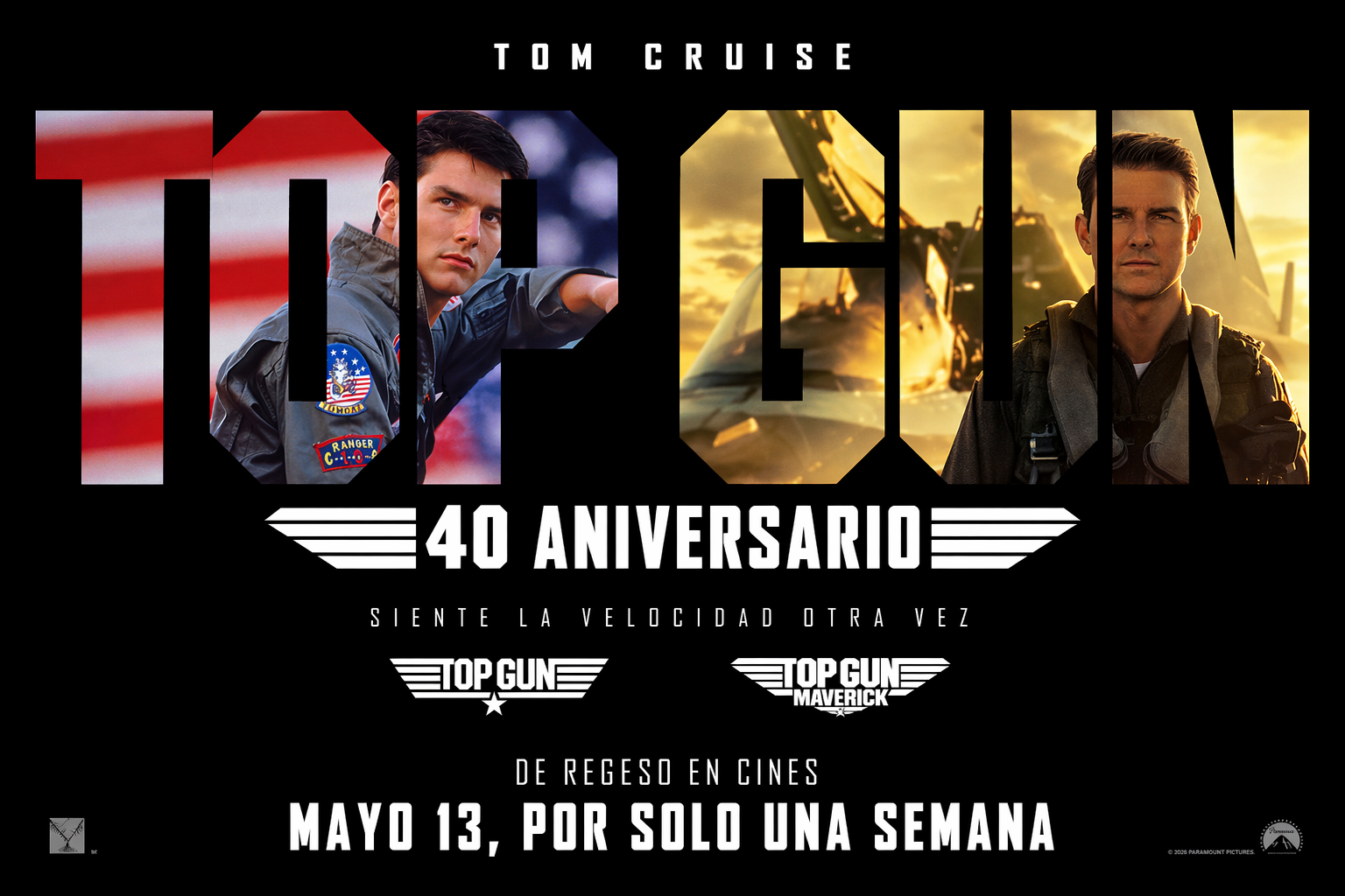 🛩️TOP GUN y TOP GUN: MAVERICK regresan a la pantalla grande por su 40 aniversario