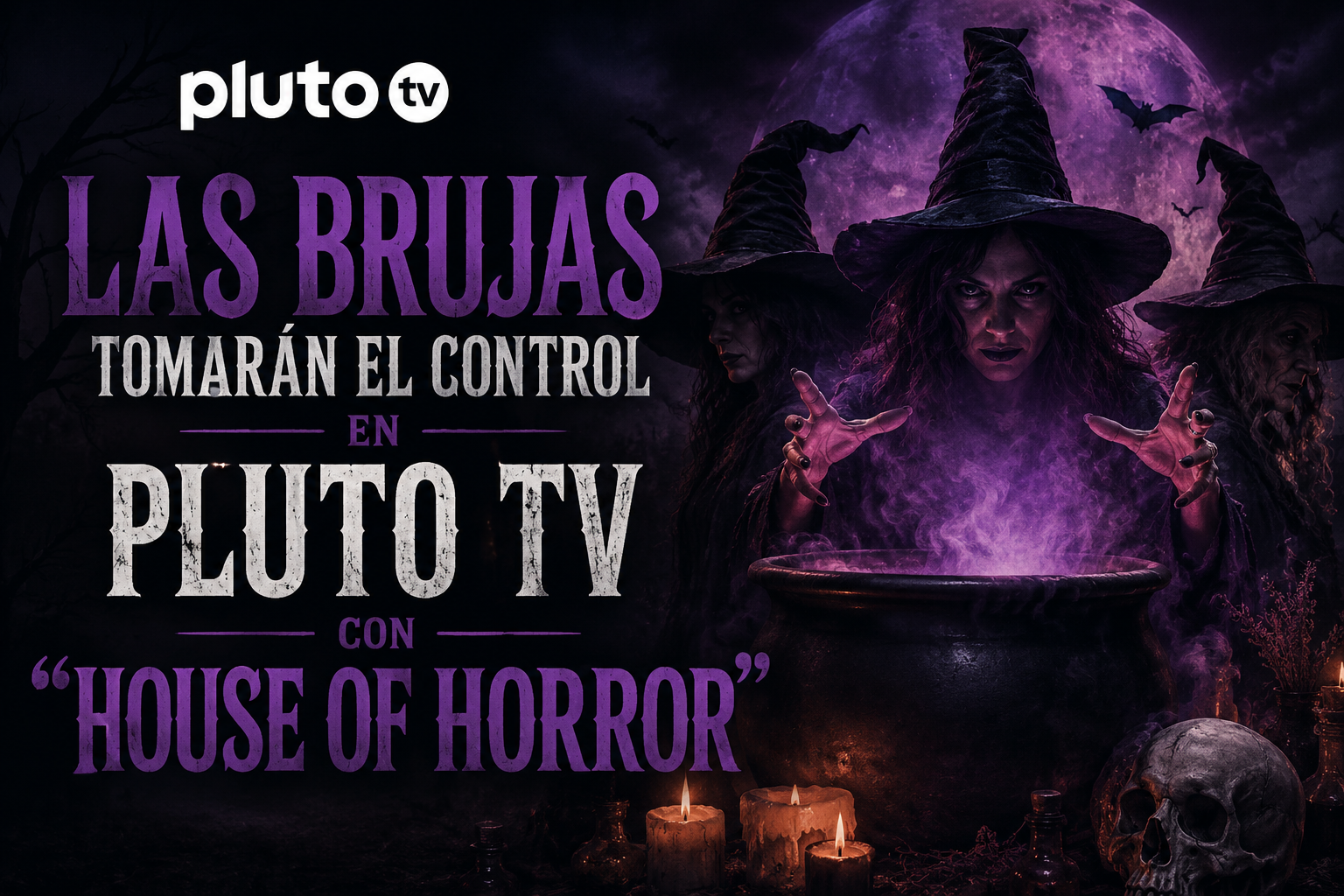 LAS BRUJAS TOMARÁN EL CONTROL EN PLUTO TV CON “HOUSE OF HORROR”