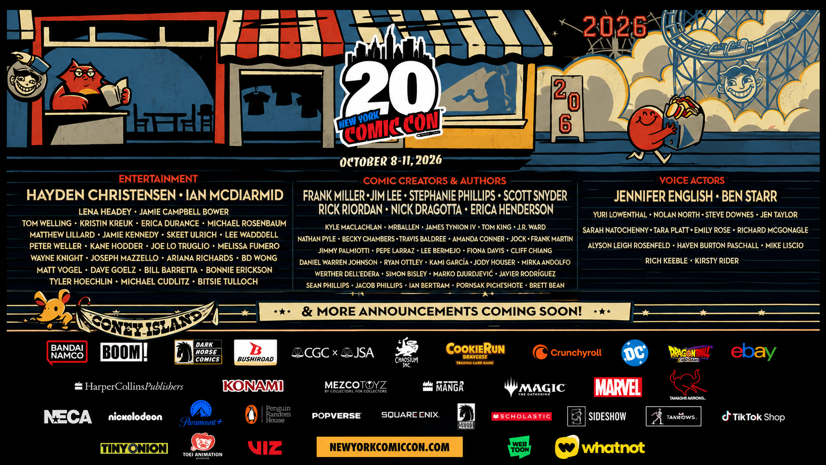 New York Comic Con revela su programación para la edición 2026