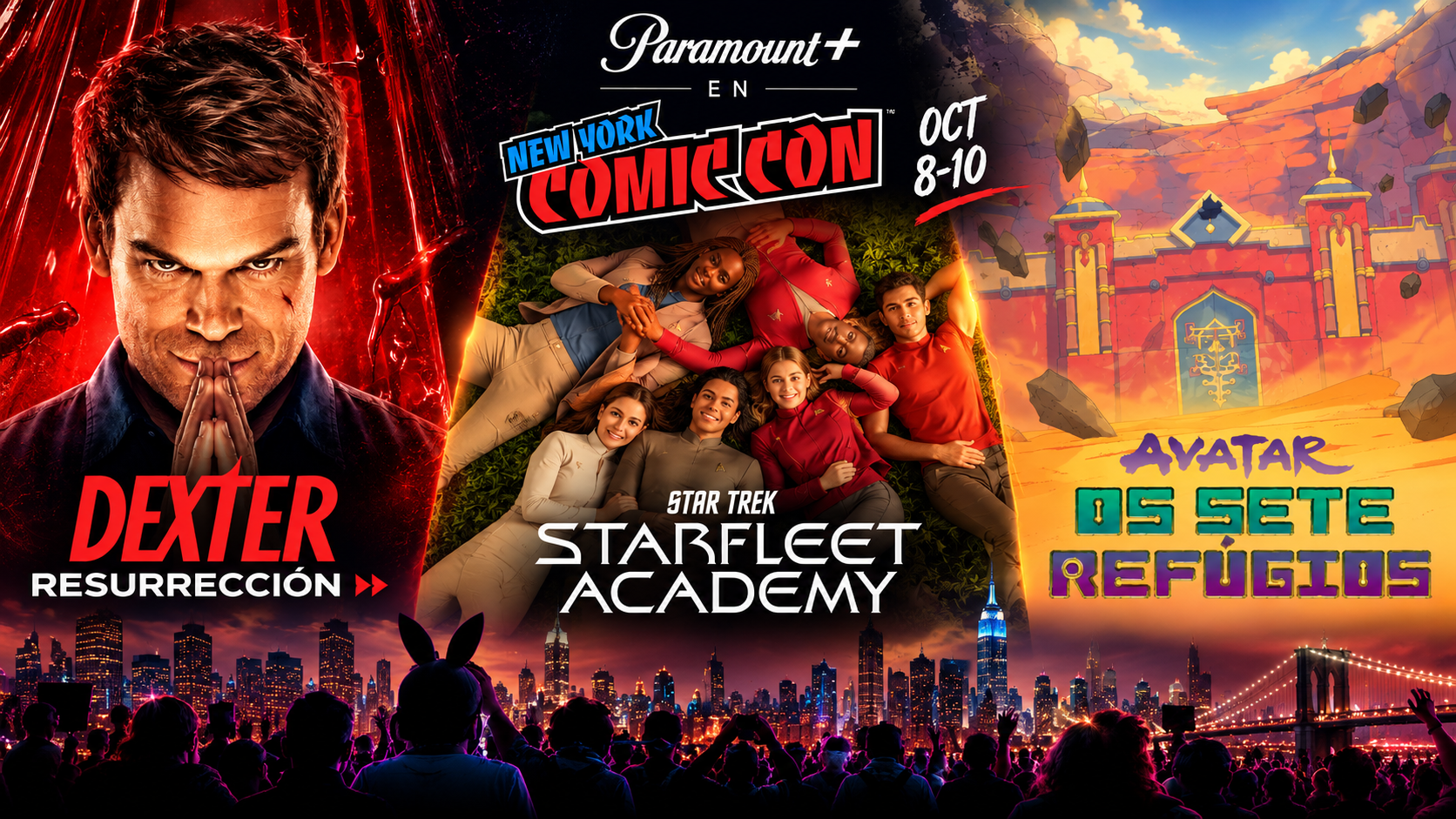 Paramount+ llegará a New York Comic Con con Dexter, Avatar y Star Trek