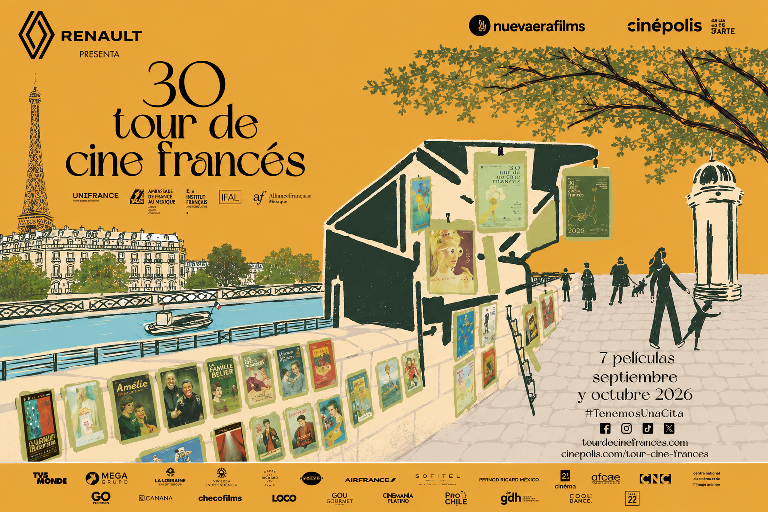 El Tour de Cine Francés celebra 30 años en México con Cinépolis