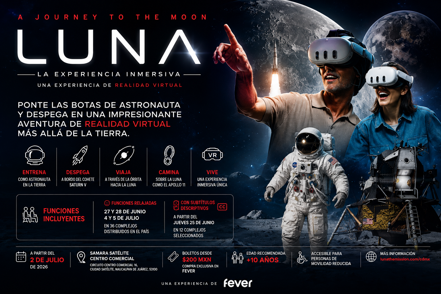 LUNA: La Experiencia Inmersiva de realidad virtual aterriza en Ciudad de México 🌑