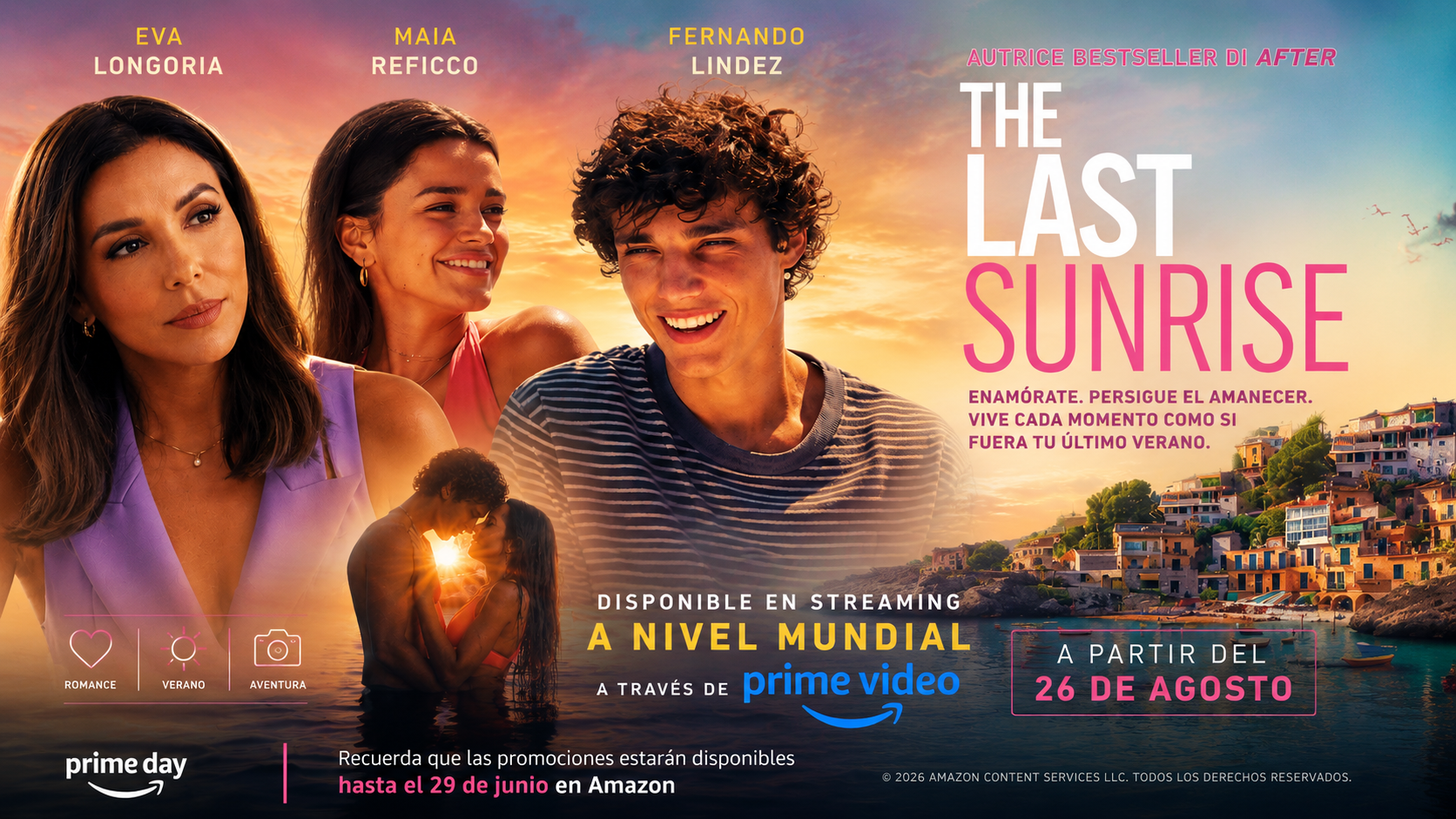 ‘THE LAST SUNRISE’ Protagonizada por Eva Longoria, Maia Reficco & Fernando Lindez ¡Ya disponibles las primeras imágenes y fecha de lanzamiento!