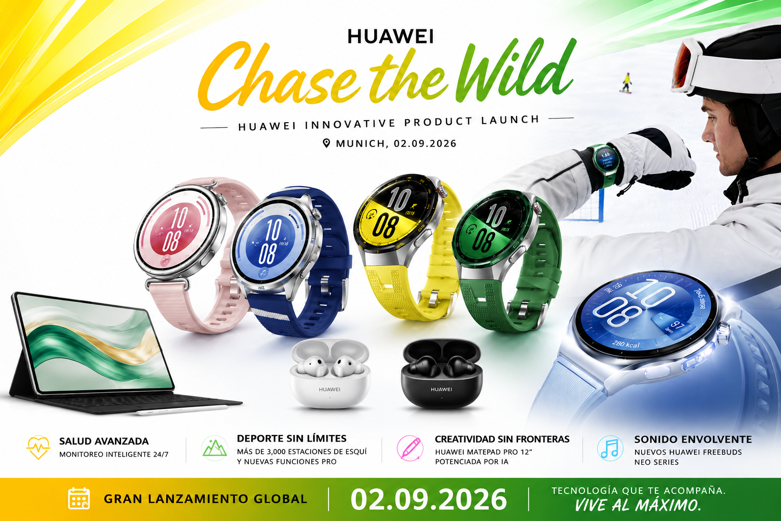 Huawei presenta sus productos insignia de próxima generación en el evento global de Lanzamiento de Productos Innovadores “Chase the Wild”