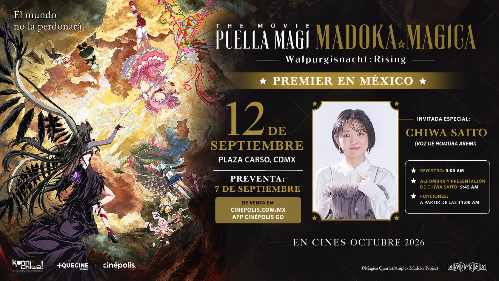 Madoka Magica celebrará sus 15 años en México con premiere y la visita de Chiwa Saito
