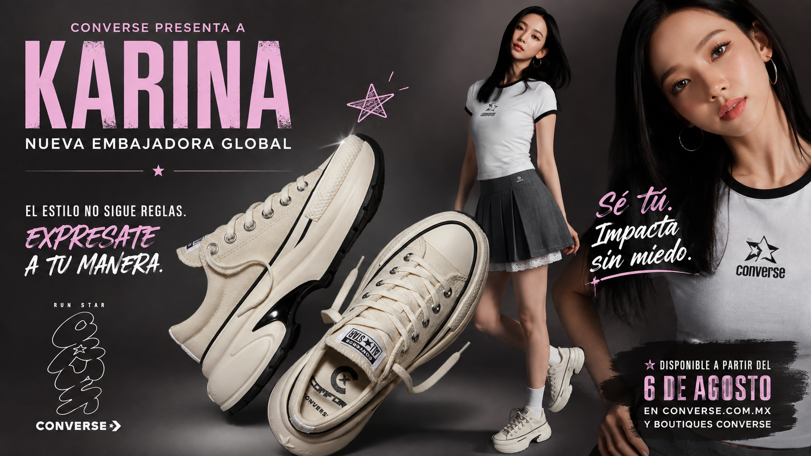 KARINA, de aespa, se une a la familia Converse