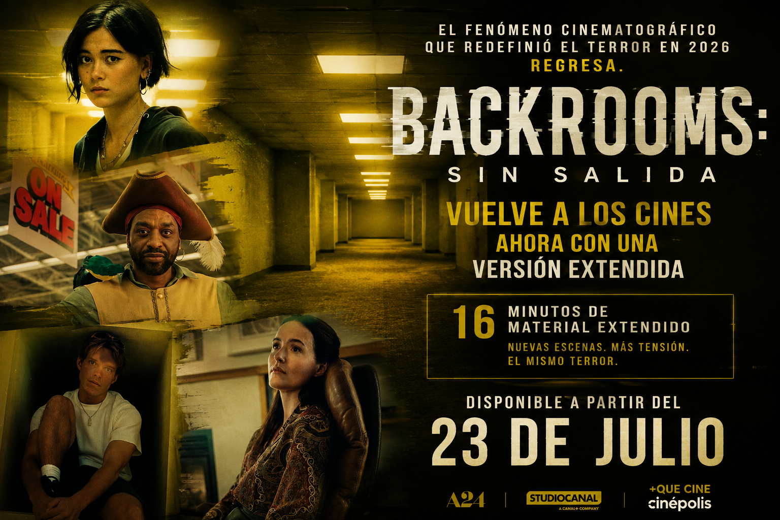 Backrooms: sin salida vuelve a los cines con una versión extendida 🚪