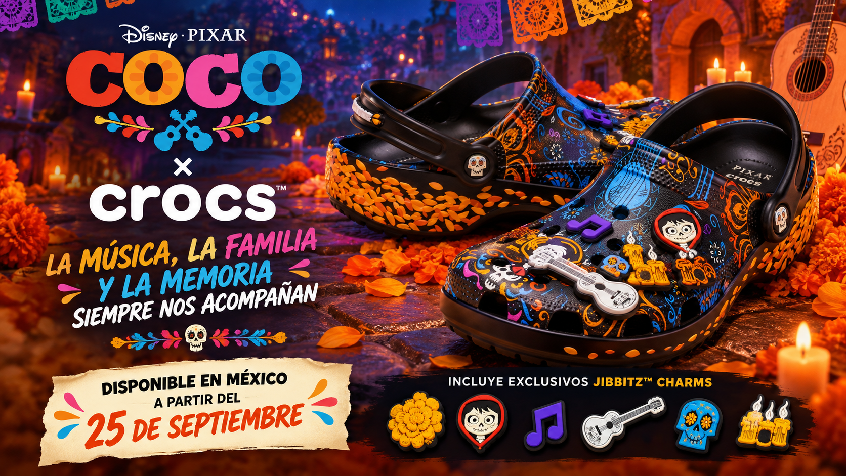Crocs celebra las historias que llevamos con nosotros con Disney y Pixar’s COCO