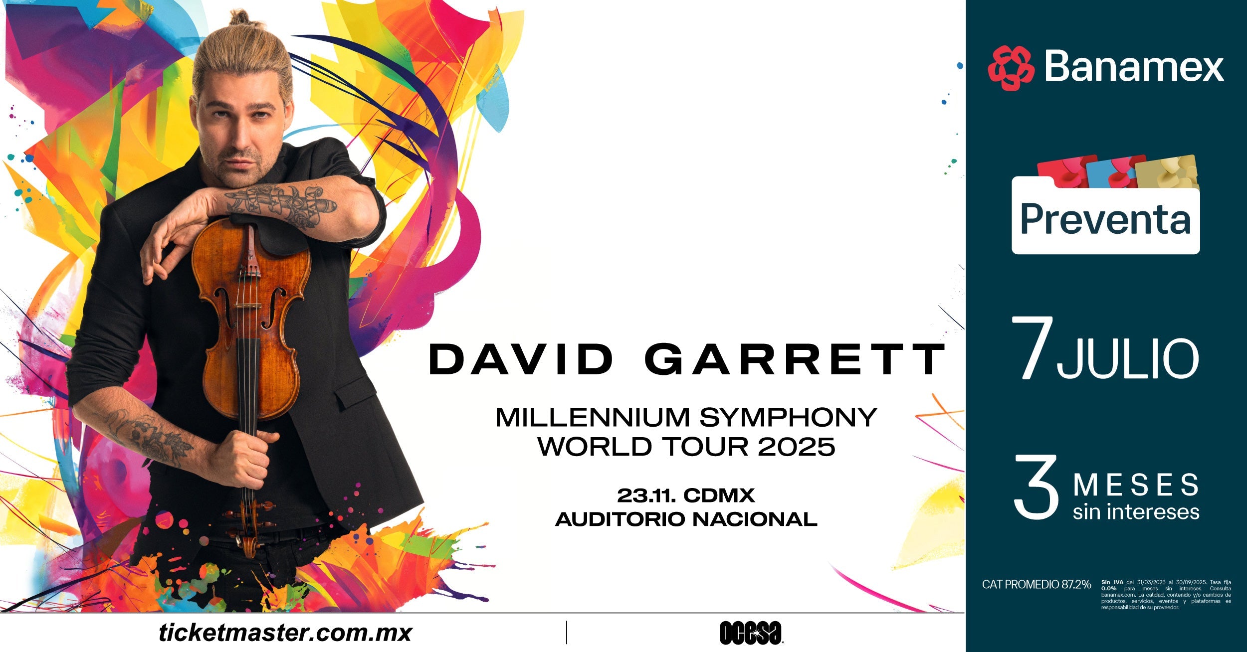 La magia de las brillantes variaciones de violín: David Garrett con su Millennium Symphony, una nueva obra maestra del crossover