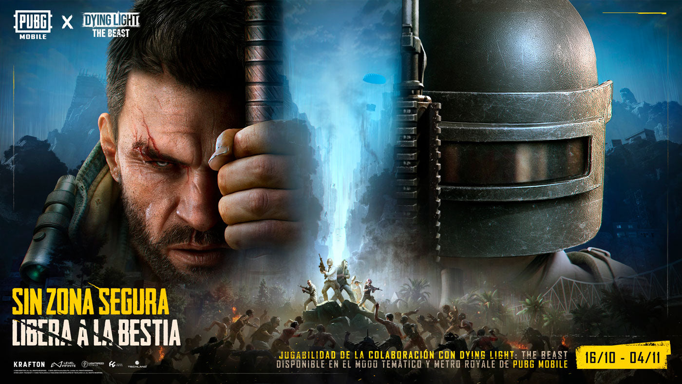 ¡Desata a la bestia! Llega la colaboración entre PUBG MOBILE y Dying Light: The Beast