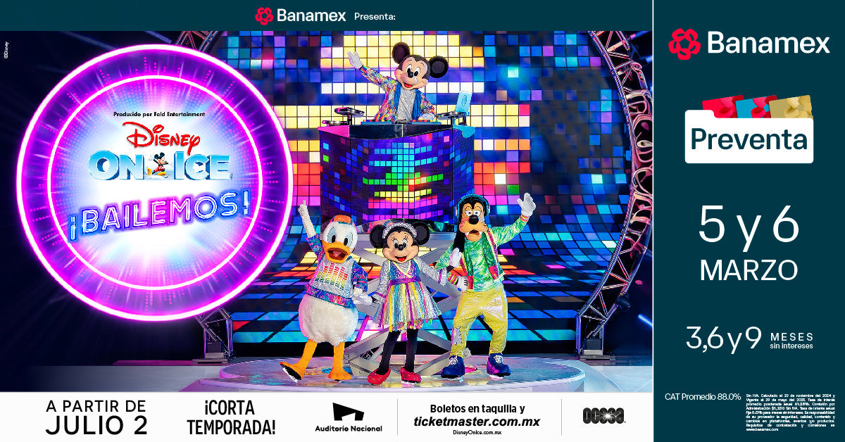 Disney On Ice: ¡Bailemos! llega a México con una fiesta épica llena de música, energía e interaccion con el público