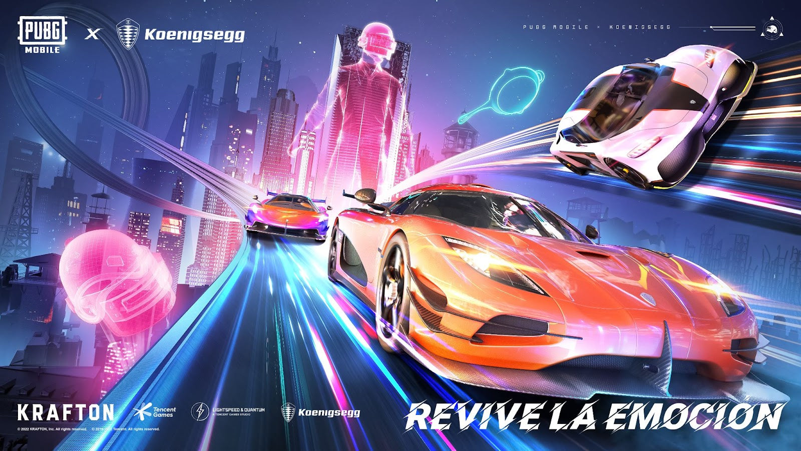 El Fabricante De Superdeportivos Koenigsegg Lleva El Megacar One:1 A PUBG Mobile En Su Segunda Colaboración