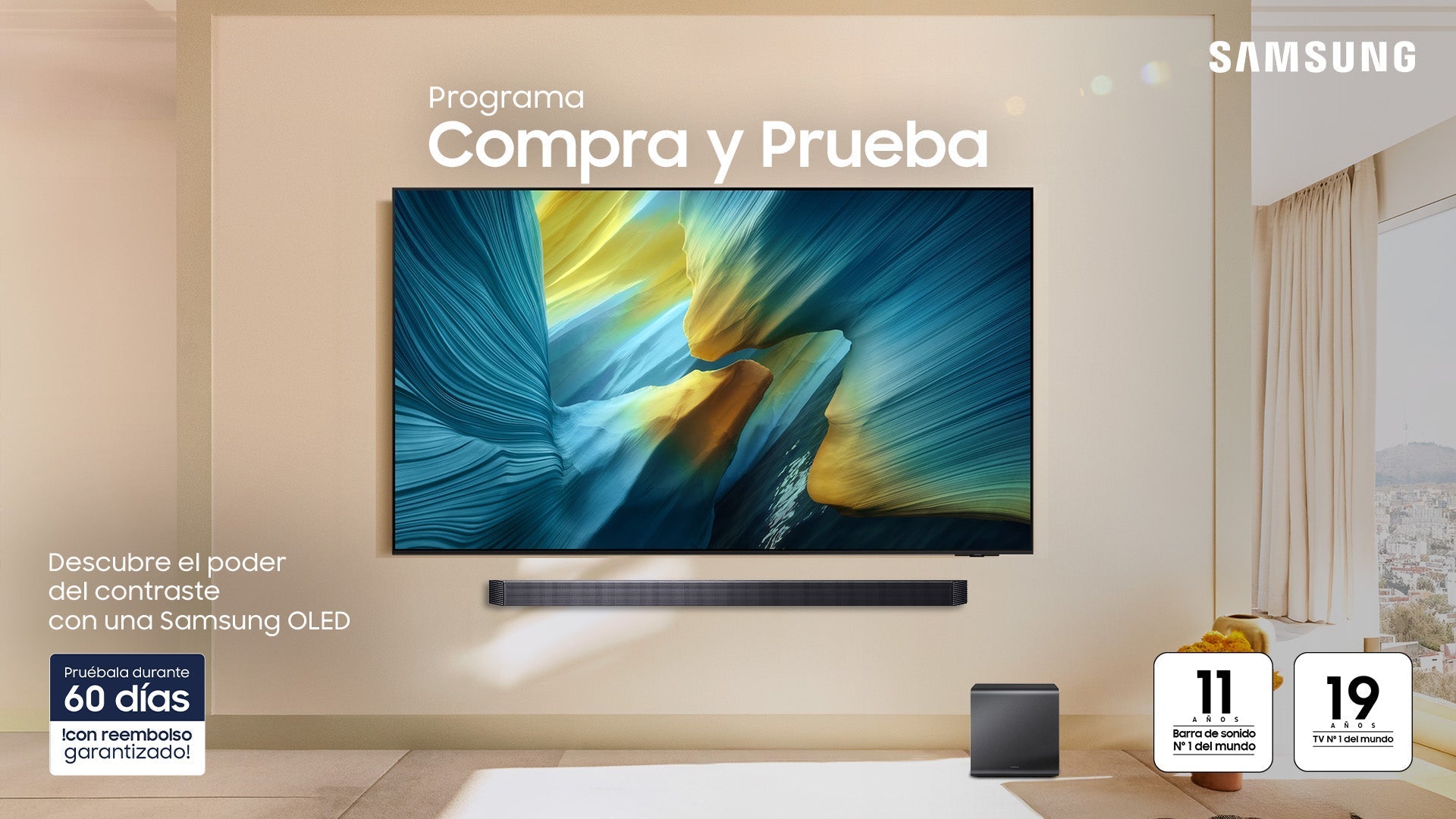 Samsung amplía el programa “Compra y Prueba” para pantallas OLED