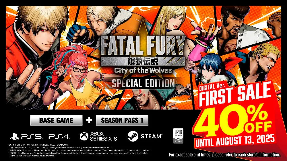 ¡FATAL FURY: City of the Wolves recibe un 40% de descuento por tiempo limitado!