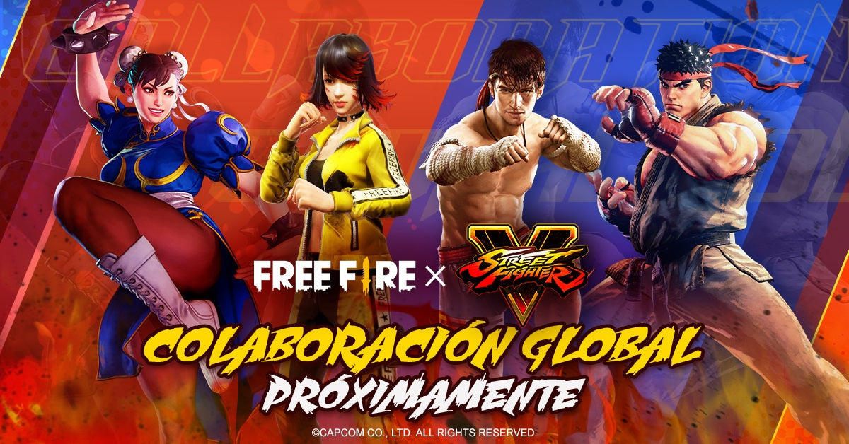¡Free Fire le da la bienvenida a Ryu y Chun-Li de Street Fighter V!