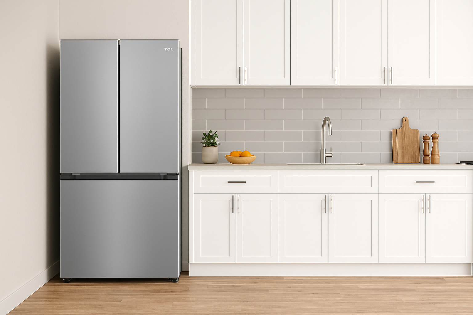 El refrigerador TCL TFR18SI de 18 pies French Door frescura, diseño y tecnología