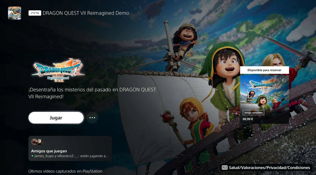 Ya disponible la demo de DRAGON QUEST VII REIMAGINED